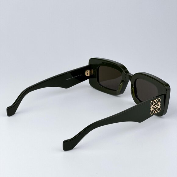 Loewe ANAGRAM LW40101I 96E Women BRAND NEW Sunglasses Green Brown Rectangular - Picture 7 of 11